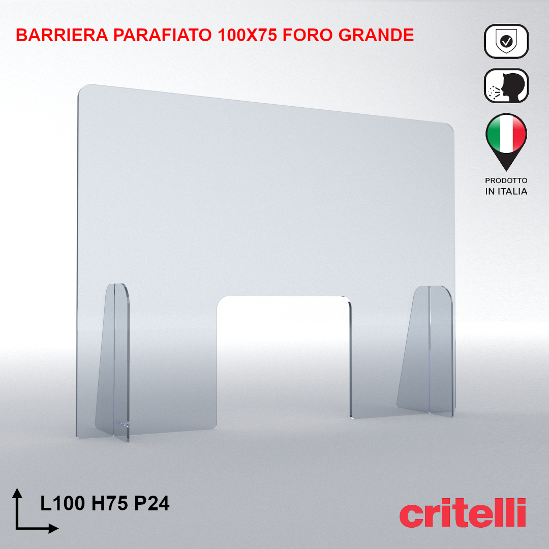 Barriera parafiato foro grande