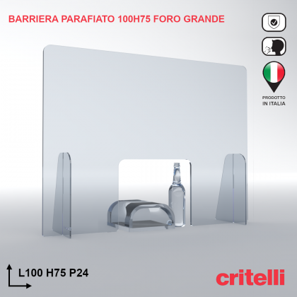 Barriera parafiato foro grande