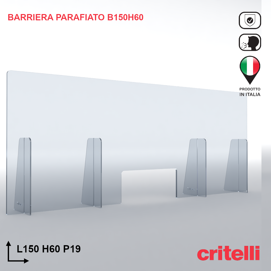 Barriera parafiato BAR150H60S3