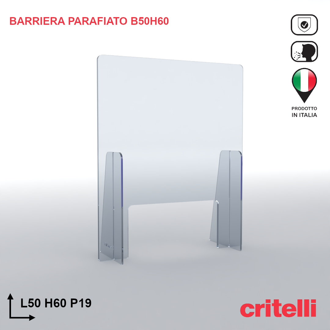 Barriera parafiato BAR50H60S3