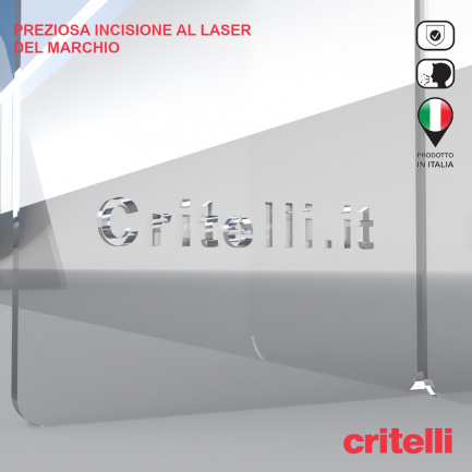 Barriera di protezione con schermo trasparente Barriera parafiato dettagli ricercati con incisione laser