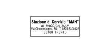 ESEMPIO GOMMA TRODAT 4911 38x14
