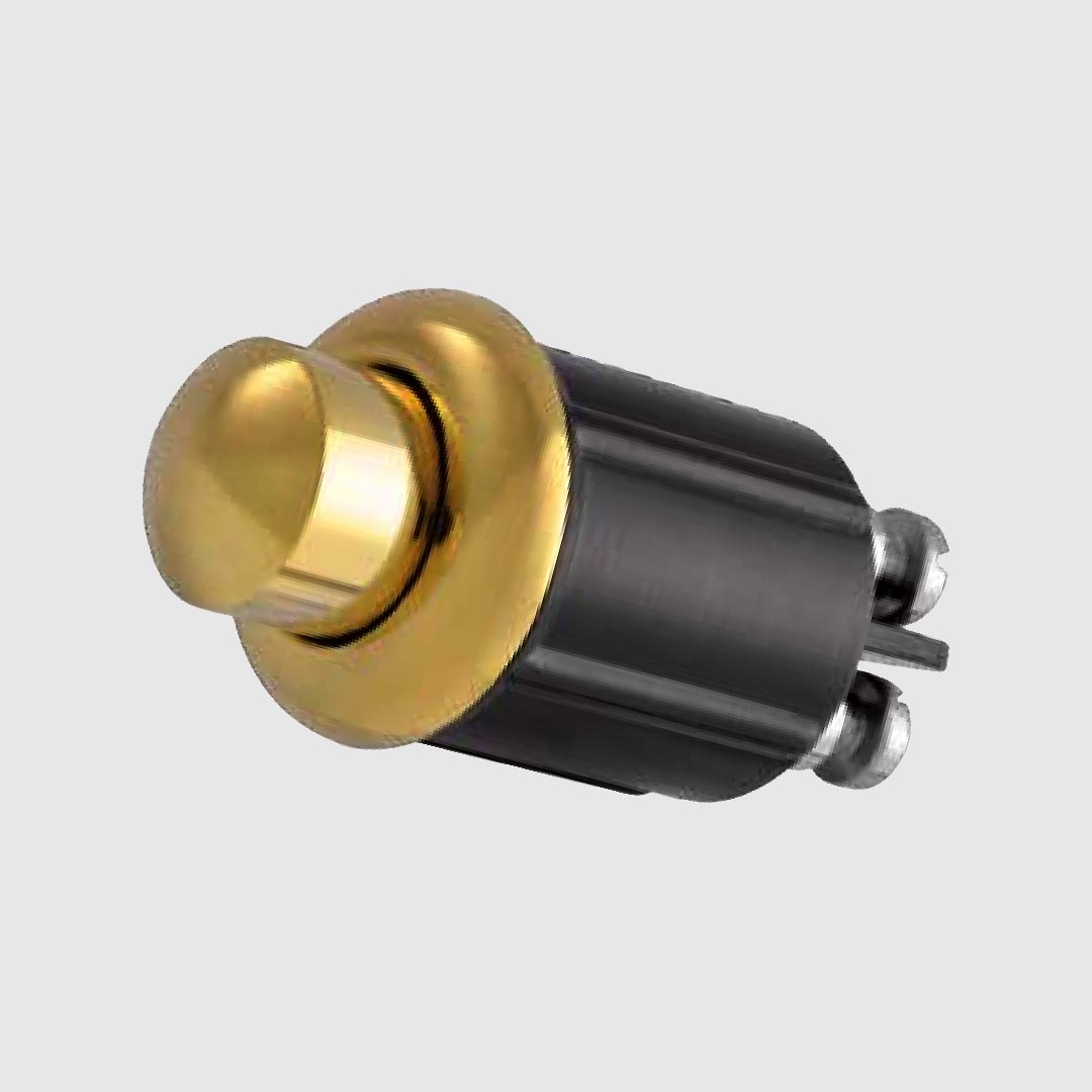 pulsante ottone testa piatta
