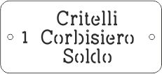 Targhetta ottone traforato mod. 8