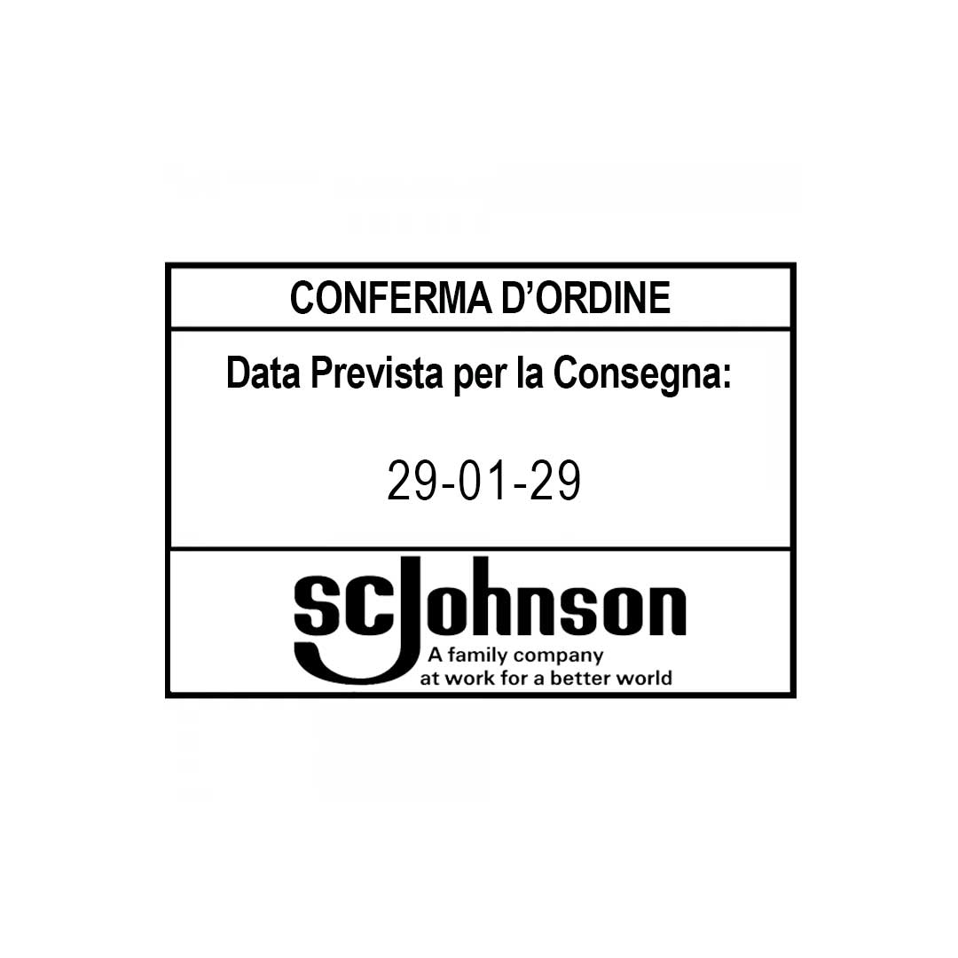 Impronta Timbro Trodat Professional 5480 Datario 68x47mm 8 righe
