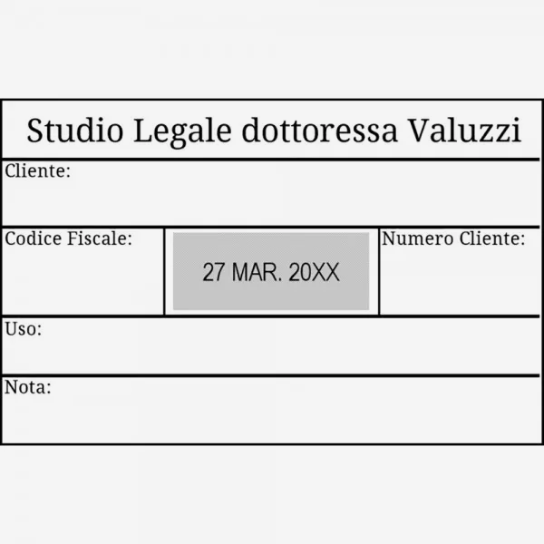 Impronta Timbro Trodat Professional Datario 54110 85 x 55 mm - 5piu5 righe