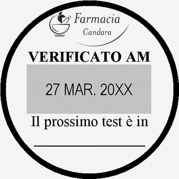 Impronta Timbro Trodat Professional Datario 5415 45 mm diam. - 3+3 righe