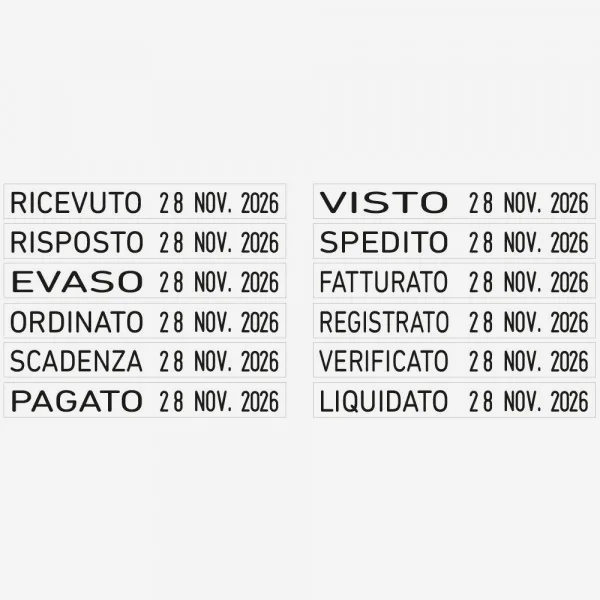 Impronta Timbro Trodat Professional Datario Multiparola 5117
