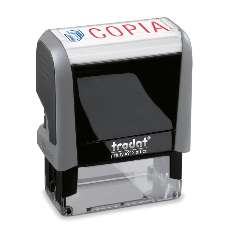 TRODAT PRINTY 4912 Timbro COPIA Blu-Rosso Autoinchiostrante Rettangolare 47×18 mm