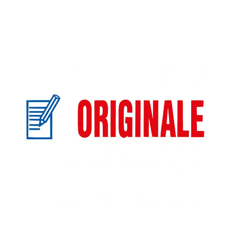 TRODAT PRINTY 4912 Timbro da Ufficio "ORIGINALE" Blu-Rosso Autoinchiostrante Rettangolare 47×18 mm