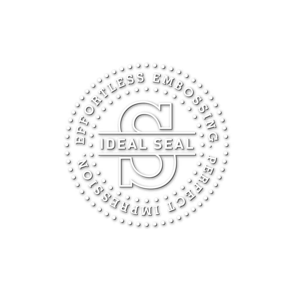 Trodat Ideal Timbro a Secco nero - 41 mm rotondo