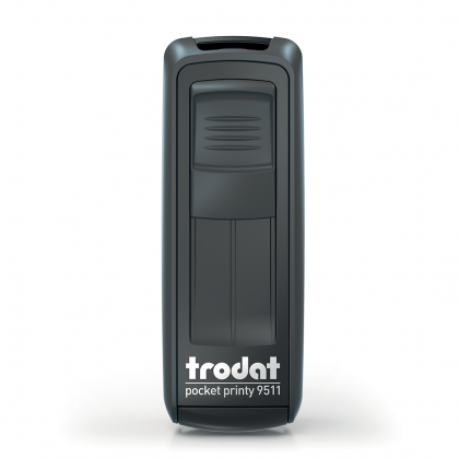 Timbro autoinchiostrante tascabila da viaggio trodat pocket printy 9511 nero